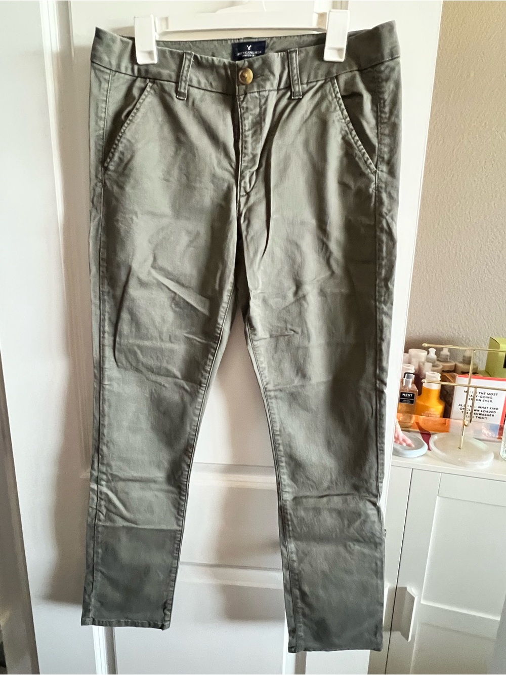 American Eagle Outfitters Olive Slim Chino Pants